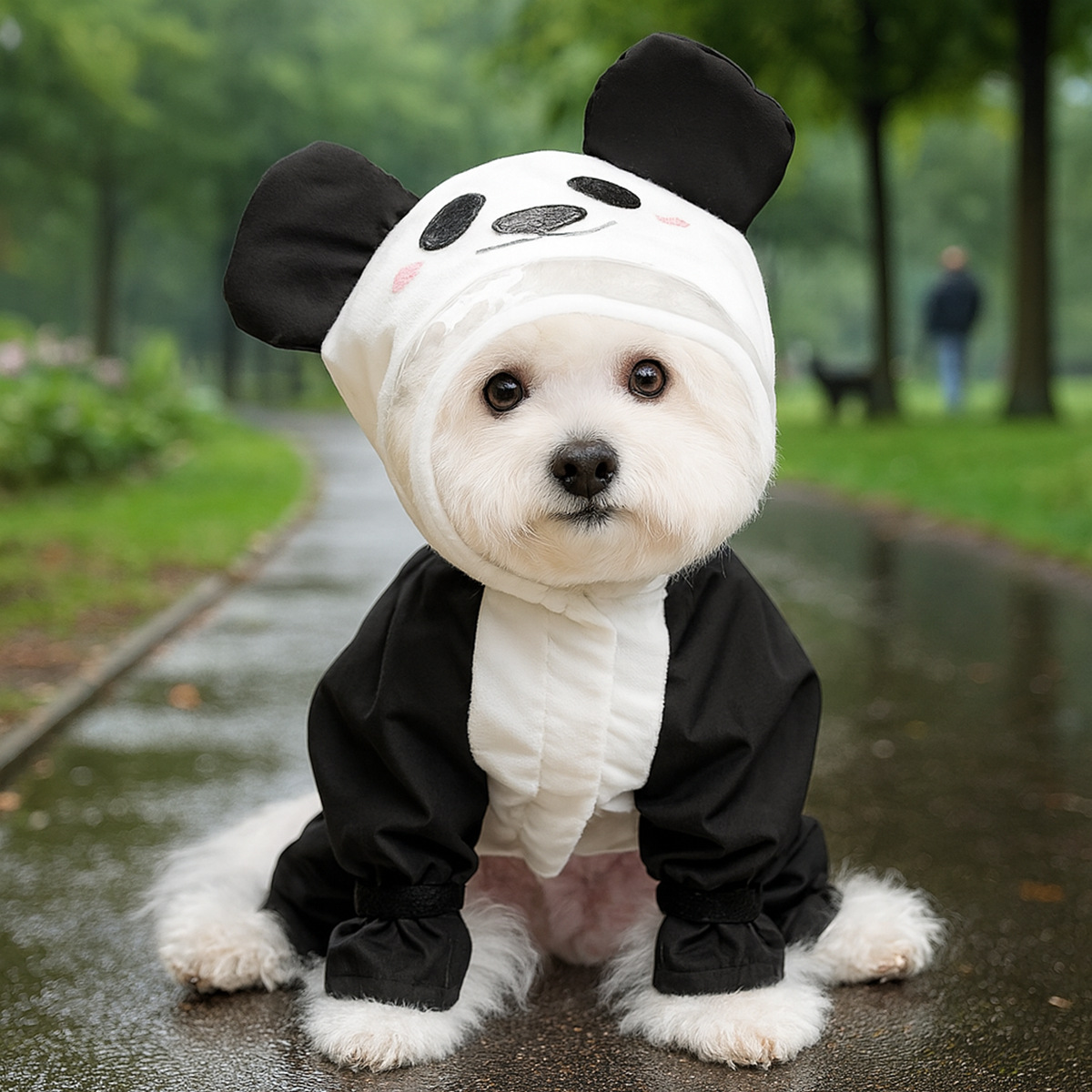 Pet Supplies York - Kostum Cosplay Halloween Panda Tahan Air