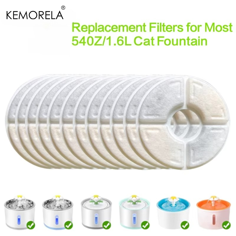 Cat Water Fountain Filter - 4/8/12 Buah Filter Karbon Aktif Pengganti