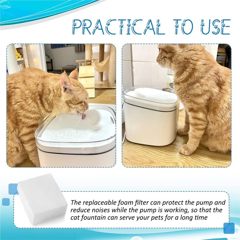 Spons Pra-Filter (60 Pcs) Untu - Cat Water Fountain Filter ulasan dan harga