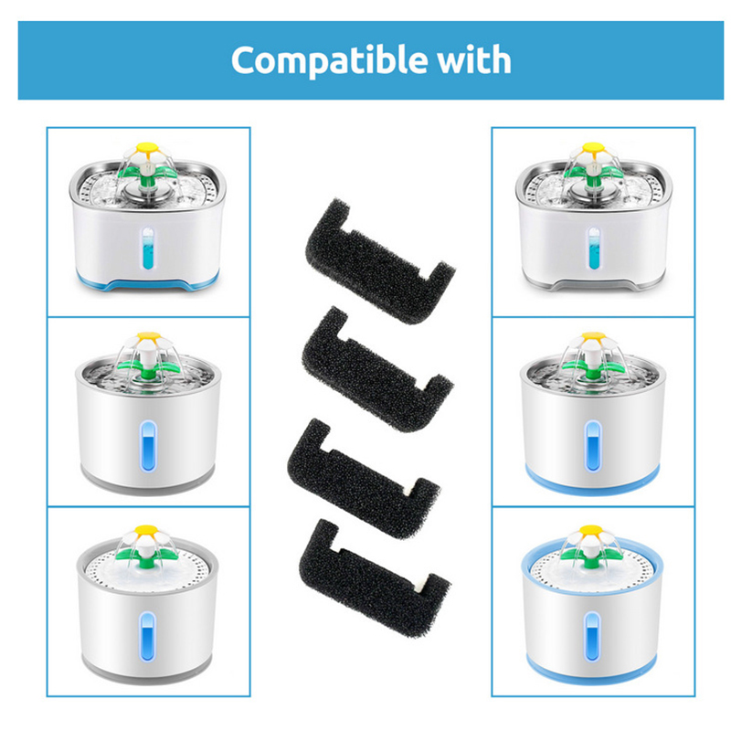 1/4 buah Filter spons untuk ai - Cat Water Fountain Filter ulasan dan harga