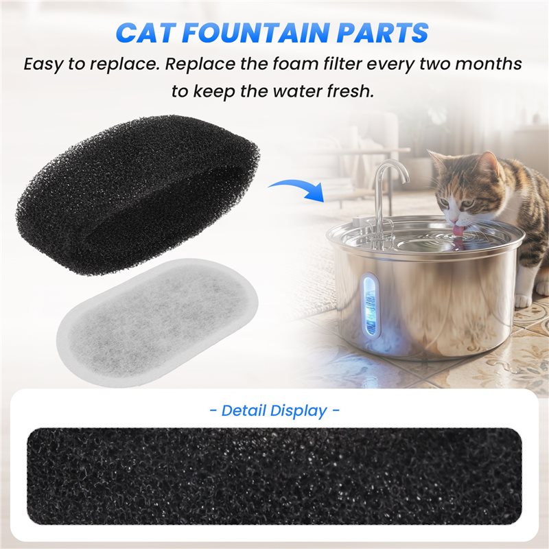 16 Set Filter Air Mancur Kucin - Cat Water Fountain Filter ulasan dan harga