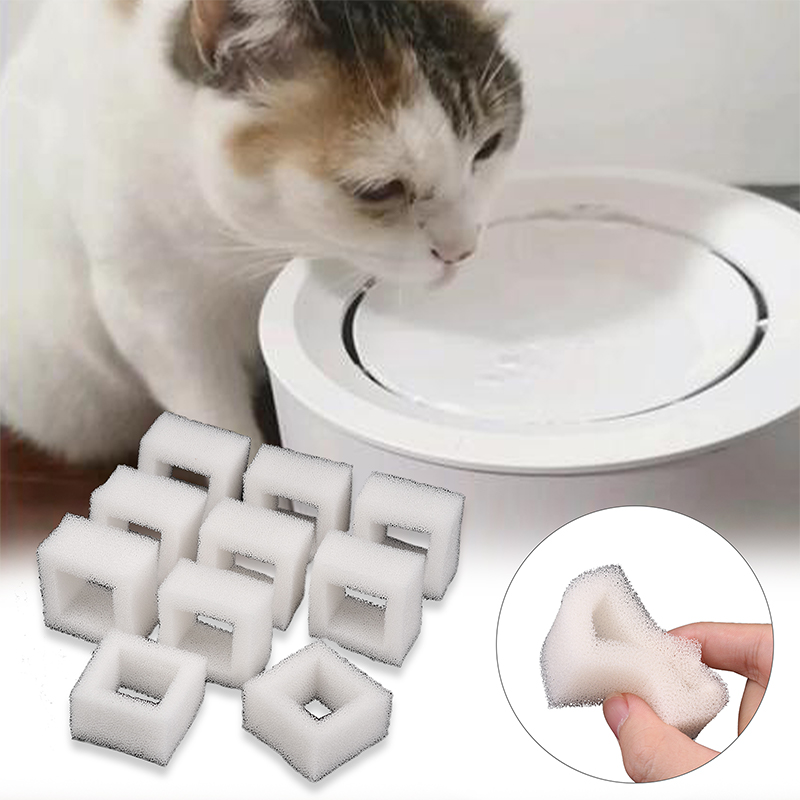 10 Buah Filter Busa Pompa Air  - Cat Water Fountain Filter ulasan dan harga